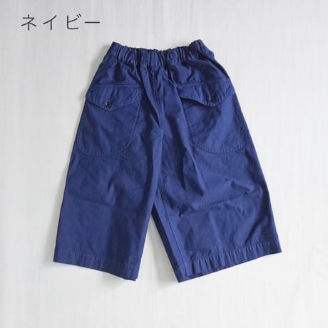 2色＊ユニセックス＊TIGRE BROCANTE-ティグルブロカンテ-バックサテンカーゴキュロットパンツ