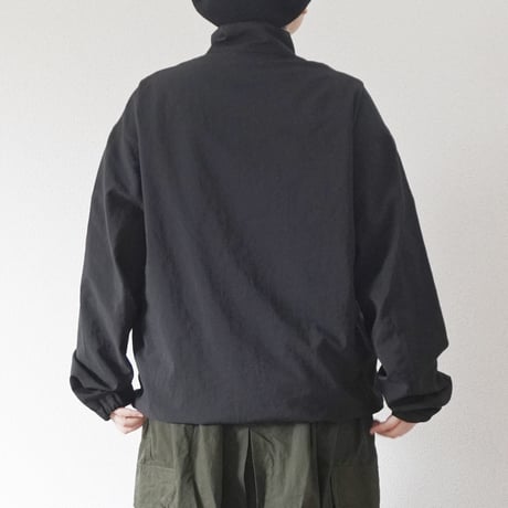 ＊ユニセックス＊LA MOND-ラモンド-STAND NECK SHARI BLOUSON/LM-O-124-SH ブラック