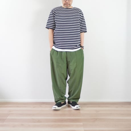 3色＊ユニセックス＊SLOWHANDS-スローハンズ-nylon×polyester stretch NEW Morocco pants