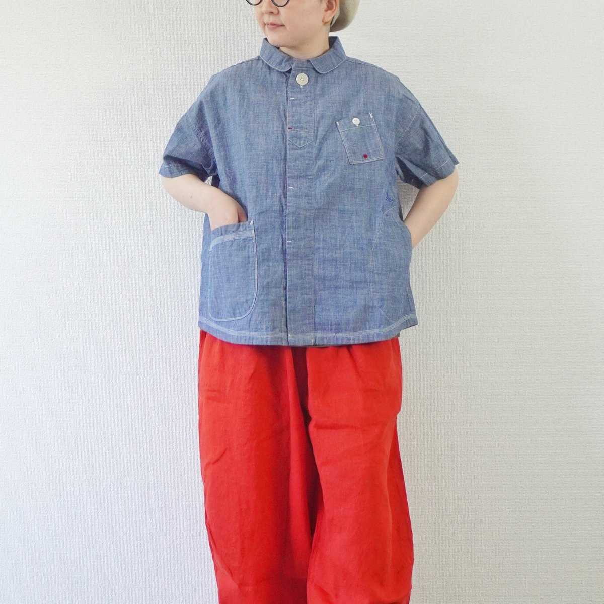 レディース＊快晴堂 -マリネ半袖シャツ 62S-49 | 城下町の洋服屋