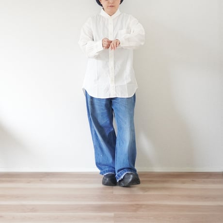 ユニセックス ARVOR MAREE-アルボマレー-Relax SAILOR COLLAR L/S SHIRT Typewriter リラックスセーラーカラーシャツ