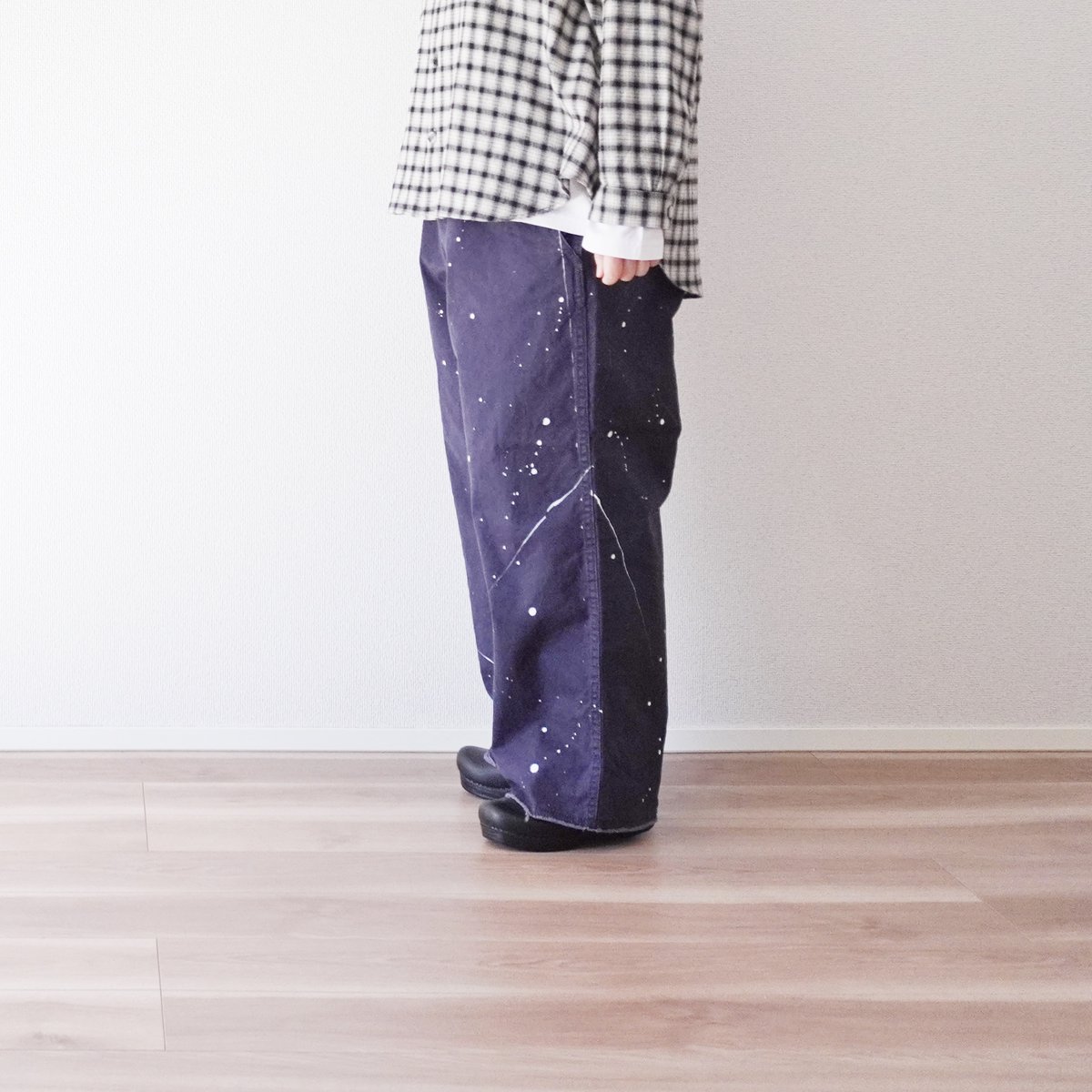 ユニセックス＊MASTER&Co＊マスターアンドコーPAINT CUT OFF TROUSER...