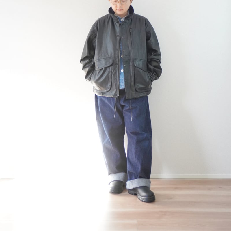 ユニセックス＊YOUSED-ユーズド-RETRO BAGGIES LEATHER JKT |