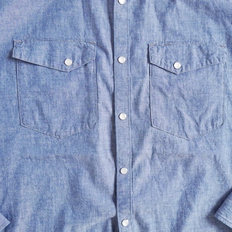 ＊ユニセックス＊ORDINARY FITS-オーディナリーフィッツ-CHAMBRY WESTERN SHIRTS/OF-S119-324