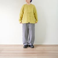 ＊レディース＊prit-プリット-コットンリネンウェザー近江晒加工 タックバギーパンツ P71607