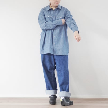 ＊ユニセックス＊ORDINARY FITS-オーディナリーフィッツ-CHAMBRY WESTERN SHIRTS/OF-S119-324