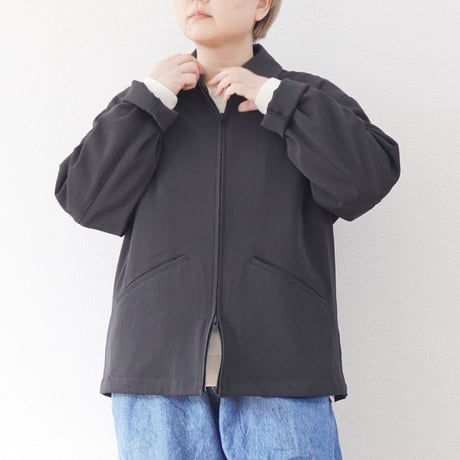 ＊ユニセックス＊LA MOND-ラモンド-TWILL TWIST SHORT JACKET/LM-S-099/フェードブラック