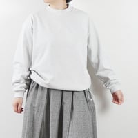 2色＊ユニセックス＊LA MOND-ラモンド-DRAWST MOCK NECK COTTON LONGTEE LM-C-207-CT