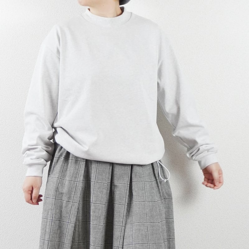 2色＊ユニセックス＊LA MOND-ラモンド-DRAWST MOCK NECK COTTON
