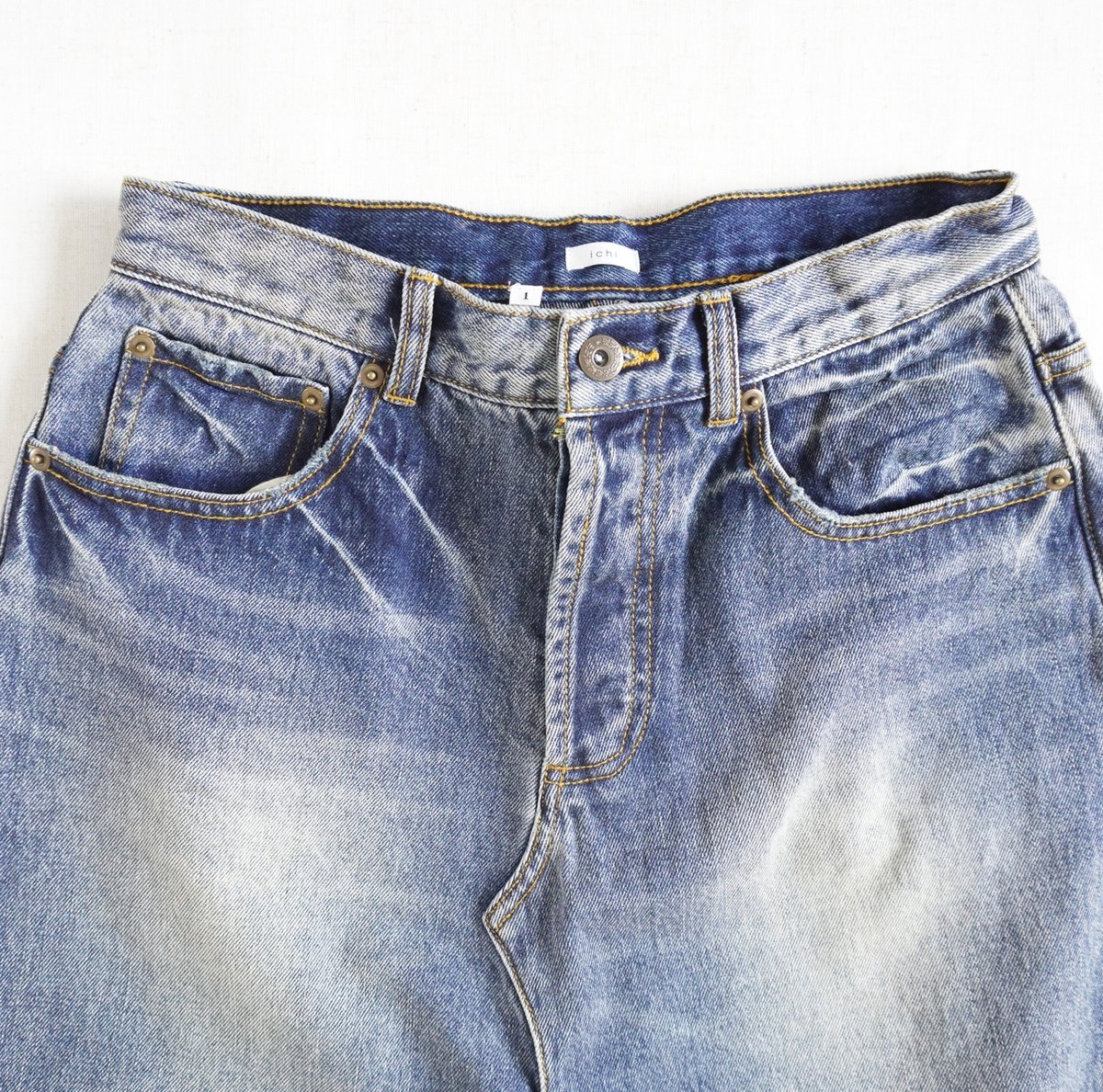 レディース*ichi-イチ- Denim Sarrouel Pants デニムサルエル レディース*ichi-イチ- Denim Sarrouel Pants デニムサルエル