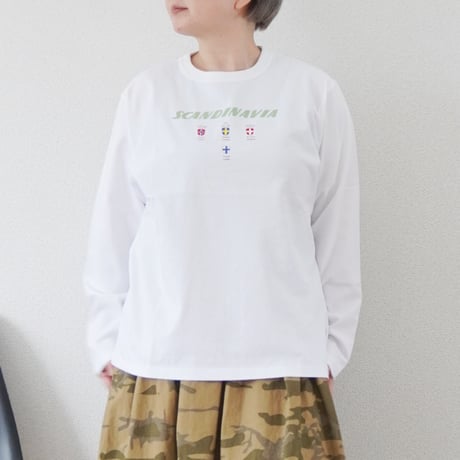 レディース＊快晴堂-長袖UNI Tシャツ COMFORT FIT 3+/ツール・ド・ヨーロッパ C柄スカンジナビア 51C-106