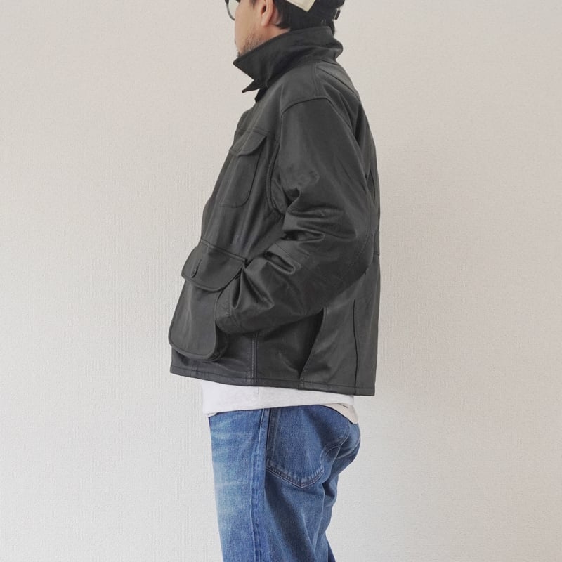 yoused LEATHER DS JKT サイズ0 ユニセックス＊YOUSED-ユーズド-LEATHER CLASSIC WARDEN JKT
