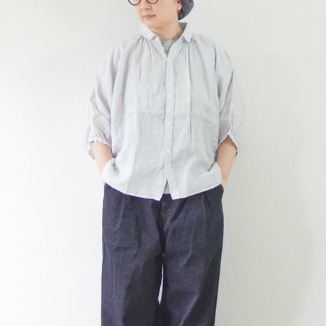 2色＊レディース＊Brocante-ブロカント-リネンキャンバス グランシャツ