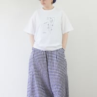 ＊ユニセックス＊ämne-アンヌ-" Blåklocka " half sleeve tee / amn-CS-096