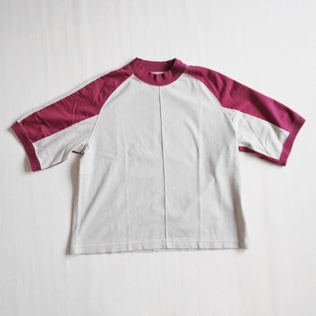 ＊ユニセックス＊TIGRE BROCANTE-ティグルブロカンテ-40/2モダン天竺クアトロ半袖T /エンジ