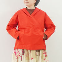 2色＊レディース＊TIGRE BROCANTE-ティグルブロカンテ-C/Nライトグログラン FoldUpフードシャツ（プルオーバー）