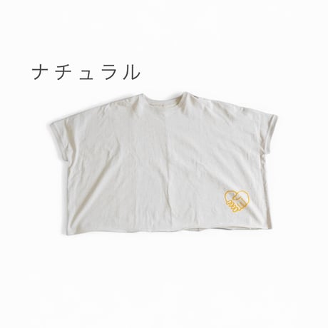 ＊レディース＊SLOWHANDS-スローハンズ- エンブロイダリー ポンチョT（握手