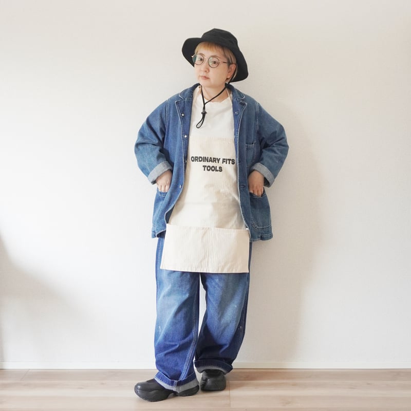 ORIENS オーリエンス上下セットスモークブルー 3色＊goods＊ORDINARY FITS-オーディナリーフィッツ-WORK APRON ワ