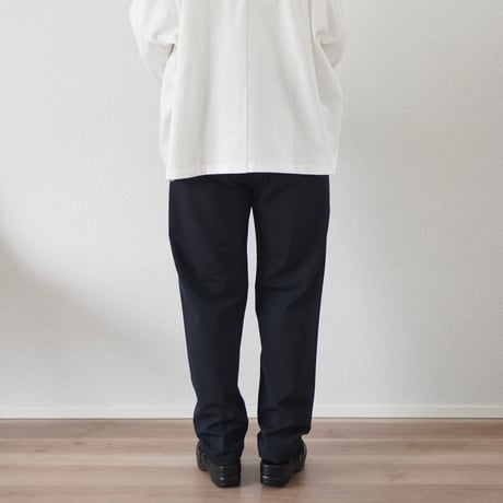 ＊ユニセックス＊LA MOND-ラモンド-STRETCH EASY TROUSERS/LM-P-126-PR ネイビーブラック