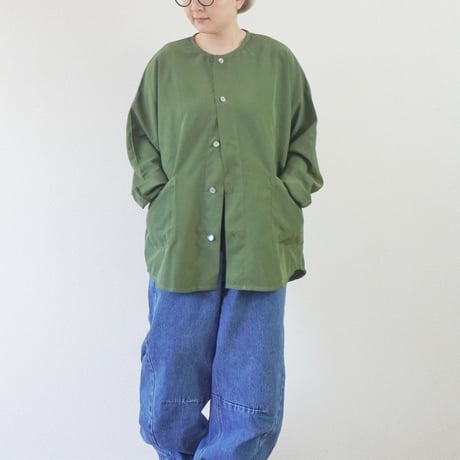 2色＊ユニセックス＊SLOWHANDS-スローハンズ-強ストレッチ 接触冷感 PAINTER JACKET
