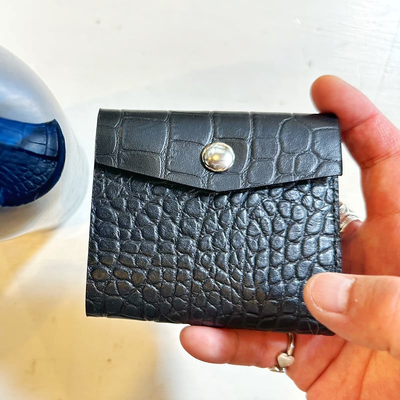 2色goods*MASTER&Co.-レザー ウォレット クロコ(ワニ)型押し 2色goods*MASTER&Co.-レザー ウォレット クロコ(ワニ)型押し