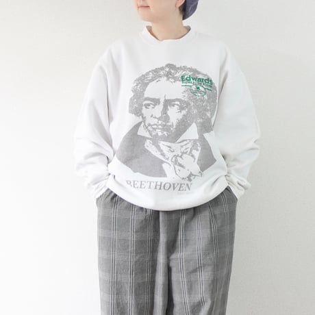 ＊ユニセックス＊sunny side up-サニーサイドアップ-Beethoven Sweat リメイク ベートーヴェン スウェット/C