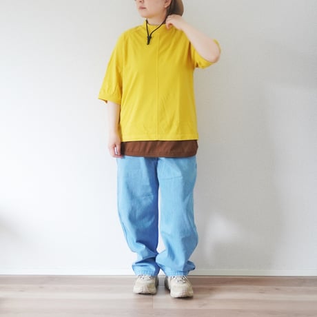 2色＊ユニセックス＊TIGRE BROCANTE-ティグルブロカン-11.5オンスデニム バックポケットカーゴパンツ/フェード、ブラック