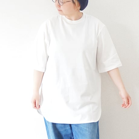 2色＊ユニセックス＊amne-アンヌ-JERSEY round hem tee / amn-CS-077