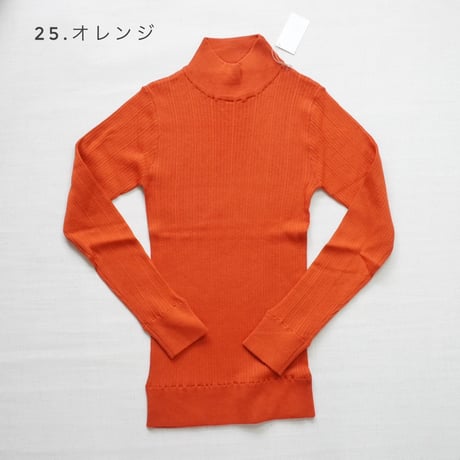 ６色レディース＊DAYS Basic-デイズ ベーシック-ランダムテレコハイネック