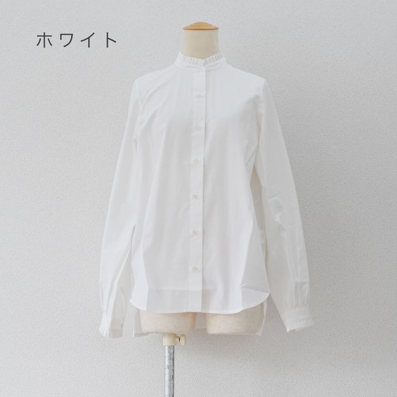 2色＊レディース＊amne-アンヌ-BROAD frilled blouse / amn-SH