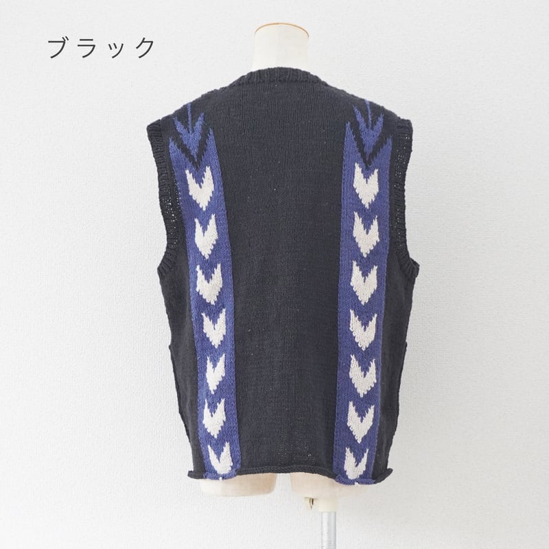 2色＊ユニセックス＊SLOWHANDS-スローハンズ-cotton knit ''arrow'
