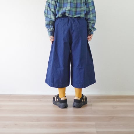 2色＊ユニセックス＊TIGRE BROCANTE-ティグルブロカンテ-バックサテンカーゴキュロットパンツ