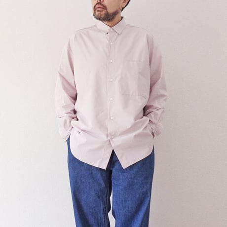 ＊ユニセックス＊amne-アンヌ-DOWN PROOF classic shirts / amn-SH-042 / Pink