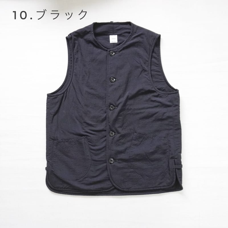 ARAN 中綿VEST チャコールグレー サイズ3 ARAN 中綿VEST チャコールグレー サイズ3 ARAN 中綿VEST