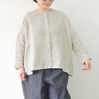 2色＊レディース＊Linenya-リネンヤ-リネンバックギャザーブラウス