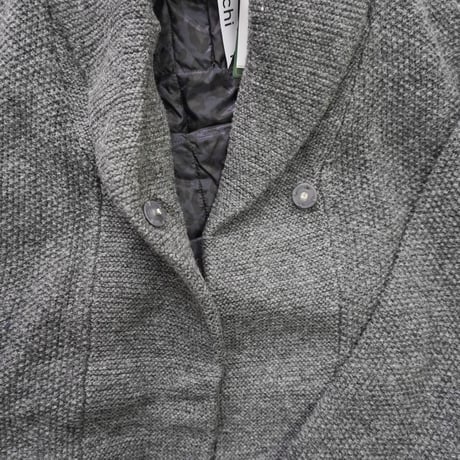 ＊レディース＊i c h i × TAION - Knit Cardigan + Leopard Inner Down Vest