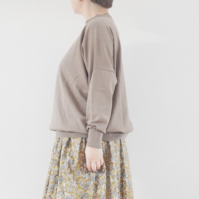 未使用♡ 大きいサイズ46 23区 コットン ニット 七分袖 アイボリー 再入荷全4色＊レディース＊Linen ya by as it is.-リネンヤ