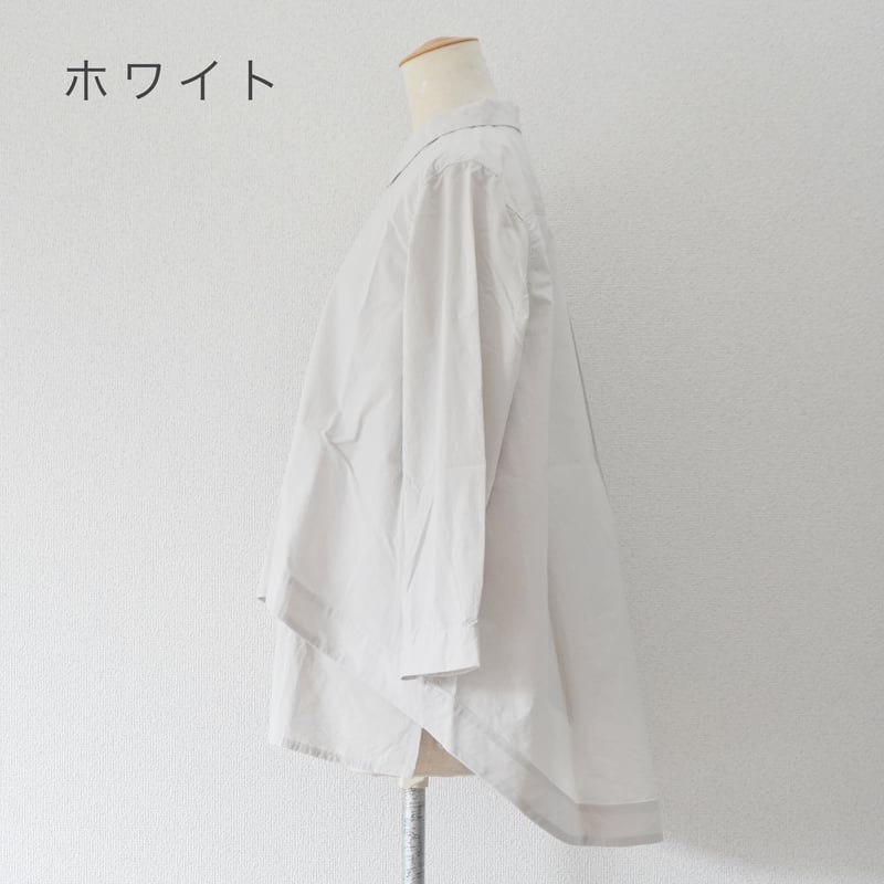 TIGRE BROCANTE ホワイトロングシャツ 2色＊レディース＊TIGRE BROCANTE-ティグルブロカンテ- ローン