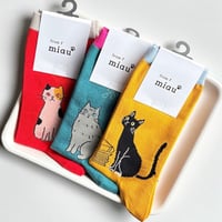 再入荷＊レディース＊from F-フロムエフ miau hyvä／すきなもの　クルー丈ソックス