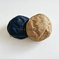 全2色goods＊HIGHER-ハイヤー-ARMY TWILL COMPACT BERET アーミーツイル コンパクトベレー帽