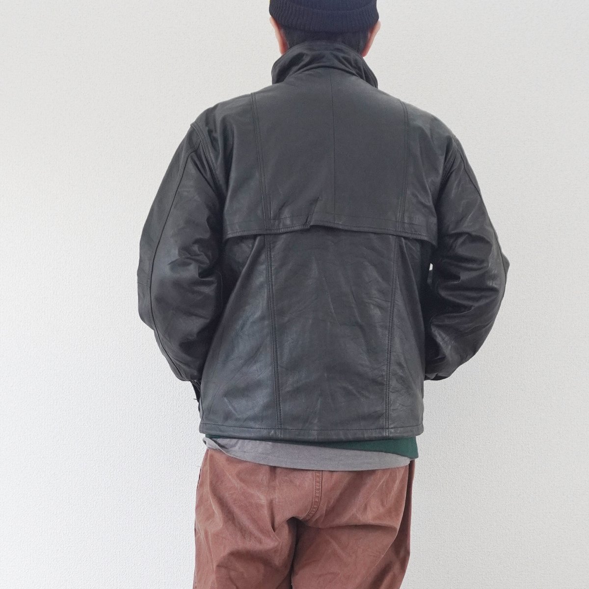 ユニセックス＊YOUSED-ユーズド-RETRO BAGGIES LEATHER JKT |