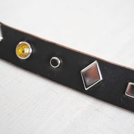 2色goods＊Re.ACT-Studs Narrow Belt/ブラック、ブラウン