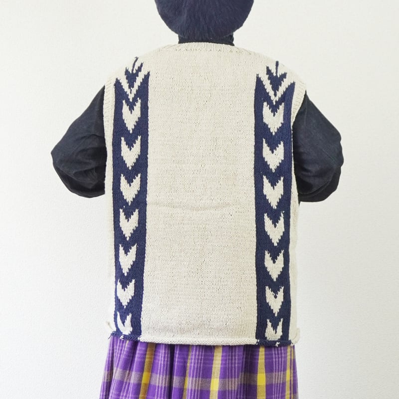 2色＊ユニセックス＊SLOWHANDS-スローハンズ-cotton knit ''arrow'