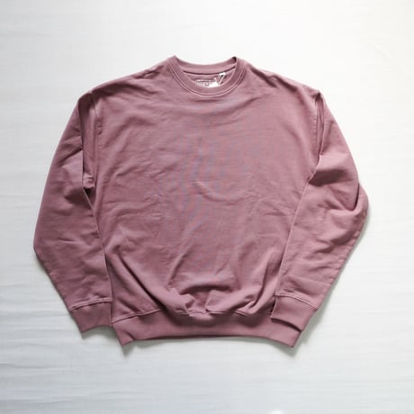ユニセックス＊Nasngwam-ナスングワム-FLOWER EYES CREW SWEAT / スモークピンク