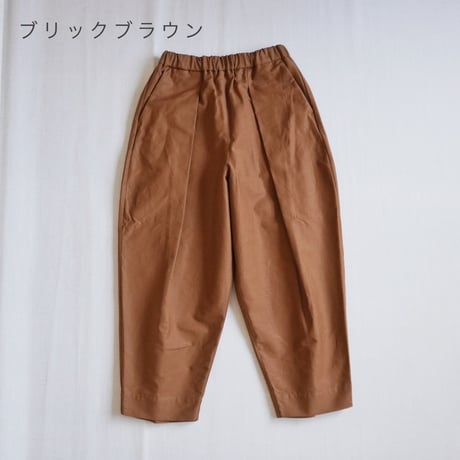 2色レディース＊結-ゆい-COTTON/LINEN BACK SATIN WIDE TUCK EASY TROUSERS /YWTEP-004