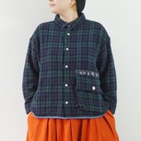 3色＊レディース＊快晴堂 -Girl’sタータンチェック・リラクシンWork／アルピーノ羽織りシャツ 53S-104