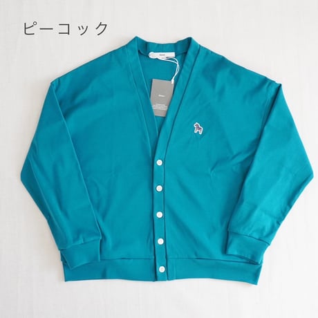 2色＊ユニセックス＊amne-アンヌ-CIRCULAR RIB Dalahäst cardigan