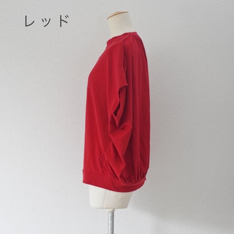 3色＊レディース＊SLOWHANDS-スローハンズ-POOFY Back-Gathered T-Shirt