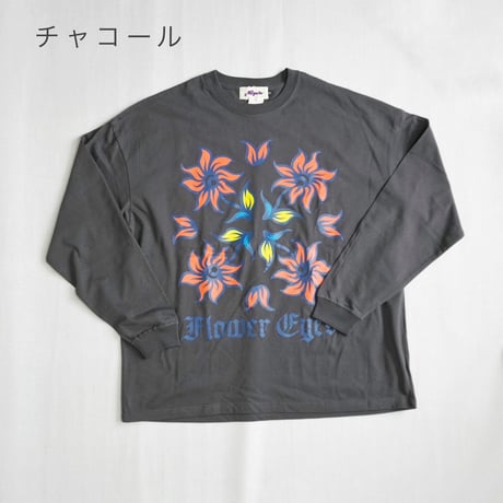 2色＊ユニセックス＊NASNGWAM（ナスングワム） FLOWER EYES CREW