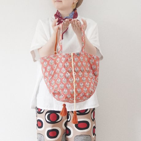4色＊goods＊SLOWHANDS-スロウハンズ-MULTI STRIPE MESH  TOTE